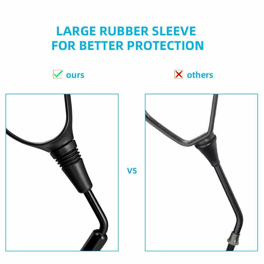 ATV Universal Rear View Side Mirrors With 7/8" Handlebar Mount For Honda Yamaha