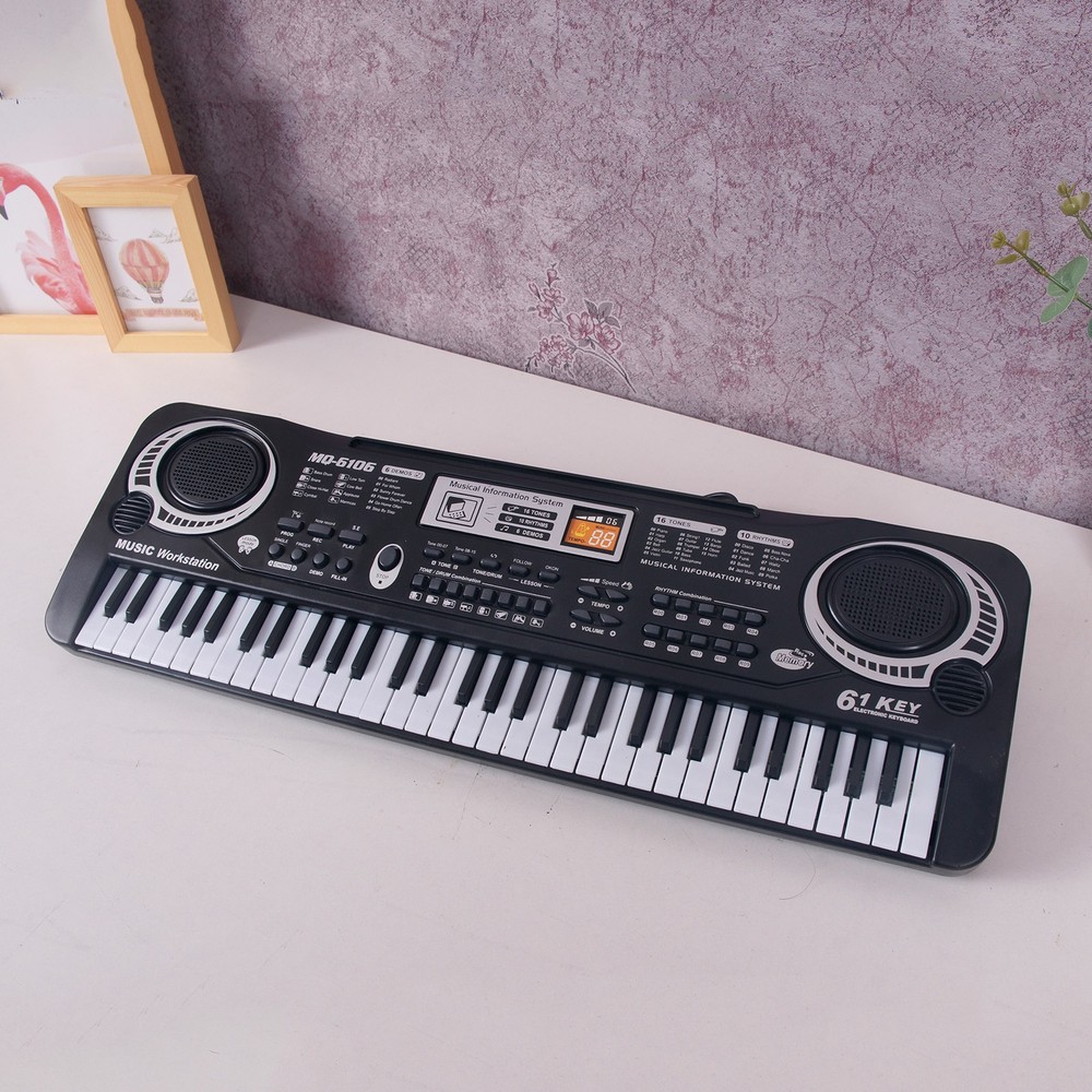 61 Key Multi-function Electronic Piano With Microphone Educational Music Toy