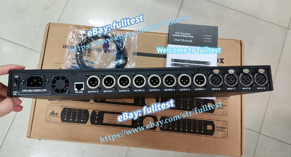 1PCS DBX cx4800 processor, four in eight out audio processor -fulltest