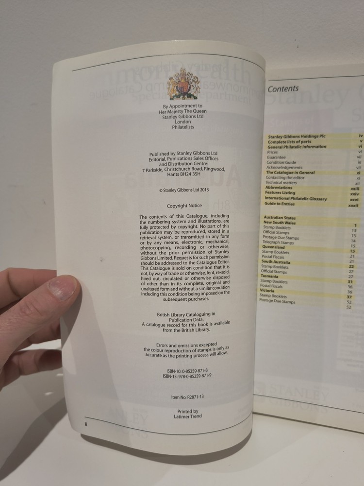 Stanley Gibbons Commonwealth Stamp Catalogue Australia 8th Edition Book 2013