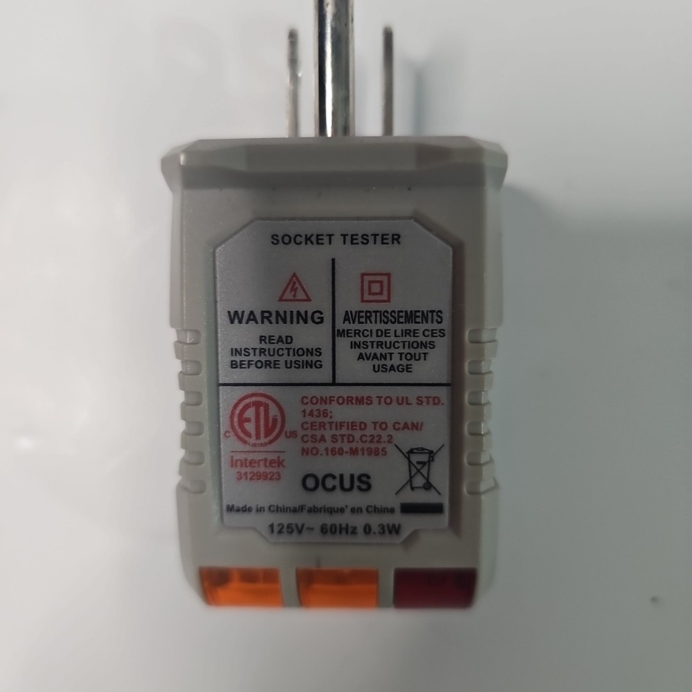 Outlet Circuit Tester Earthing Socket Test For Grounded Line