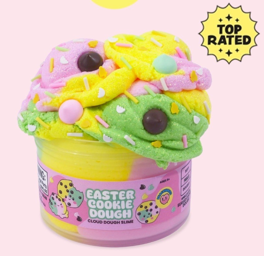 Peachybbies Easter Cookie Dough Cloud Dough Slime - New