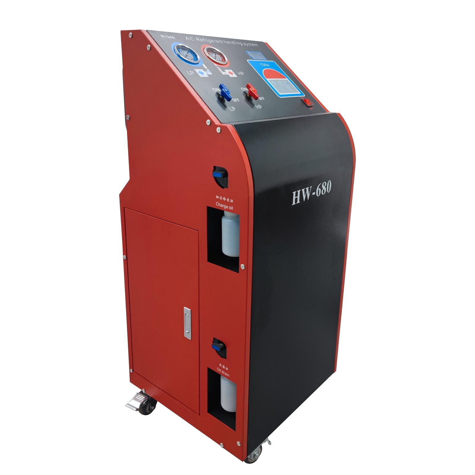 110V Car A/C Refrigerant Filling Machine Fault Detection Automatic Oil Filling