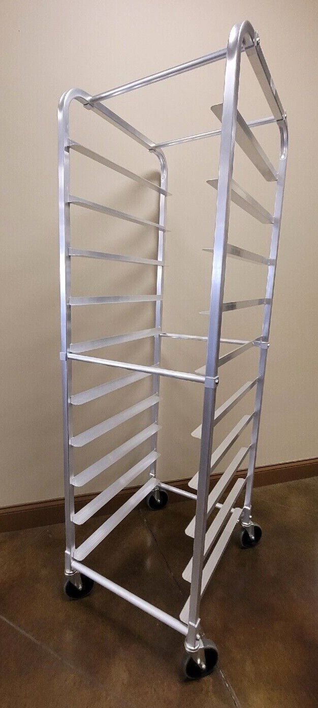 New!!! Aluminum End Load Bun and Bread Rack! Holds 10 Full or 20 Half Sheet Pans