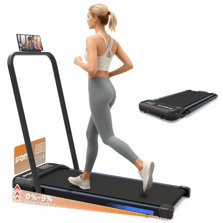 Cirui 3 in 1 Walking Pad, Foldable Treadmill with Remote Control & LED Display