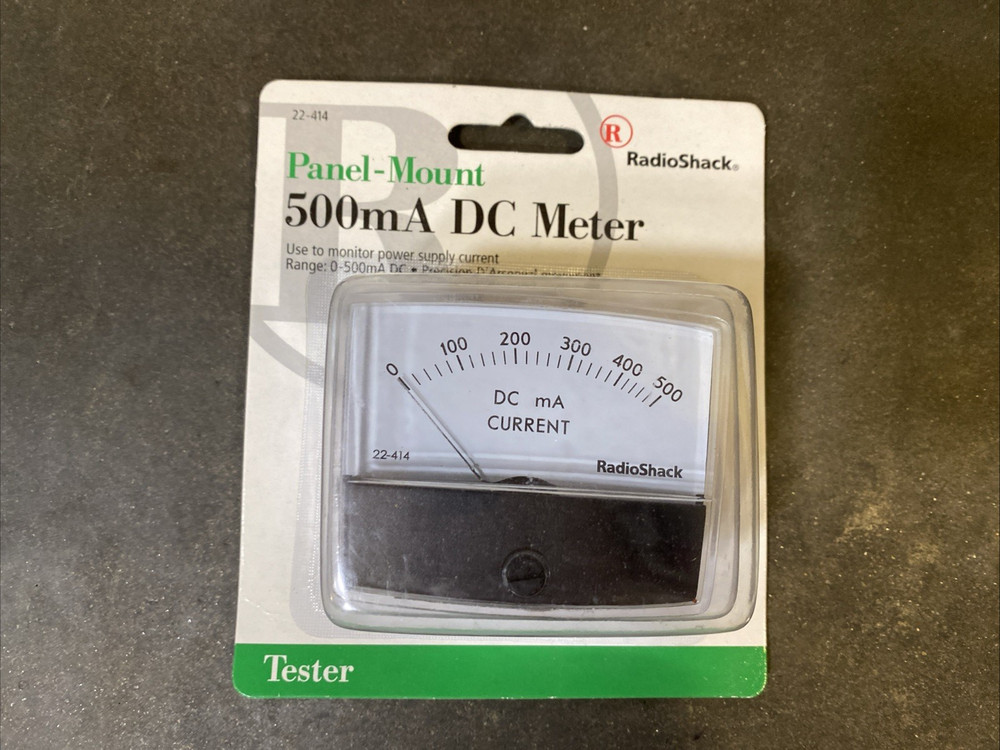 Radio Shack 500mA DC Meter Tester Panel-Mount