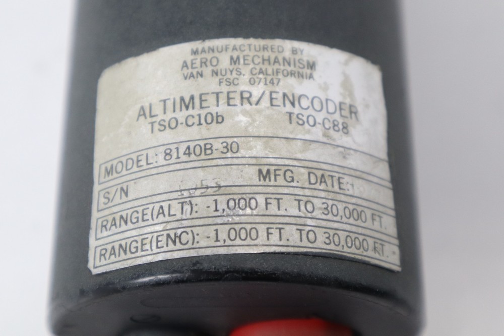 Aero Mechanism 8140B-30 Encoding Altimeter