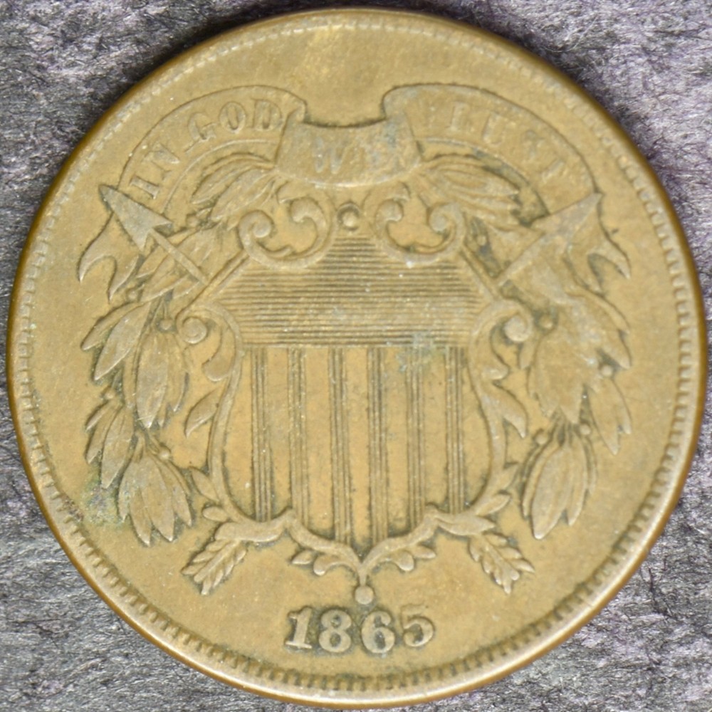1865 2C Two Cent Piece - ✪COINGIANTS✪
