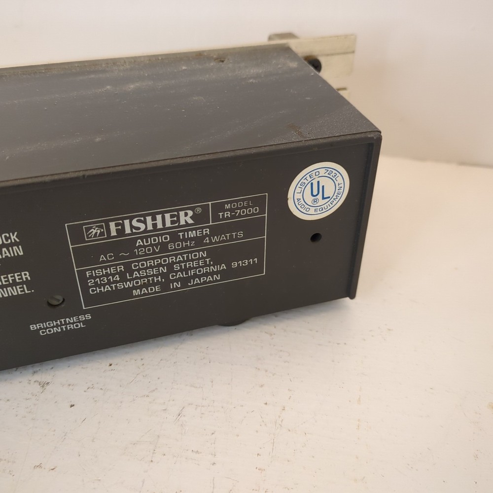 Fisher Audio Timer Mount Rack Model TR-7000