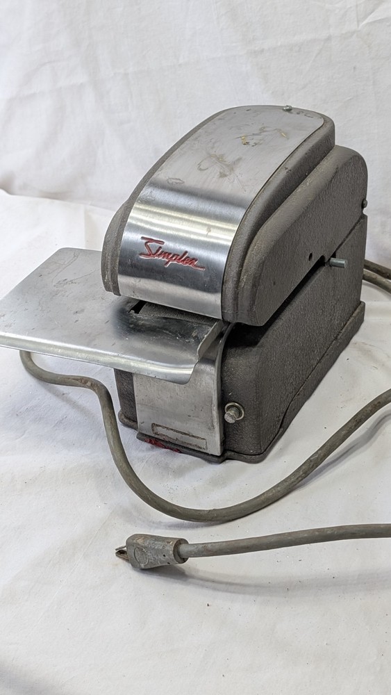 Vintage Simplex time punch or recorder machine for stamping timecards - untested