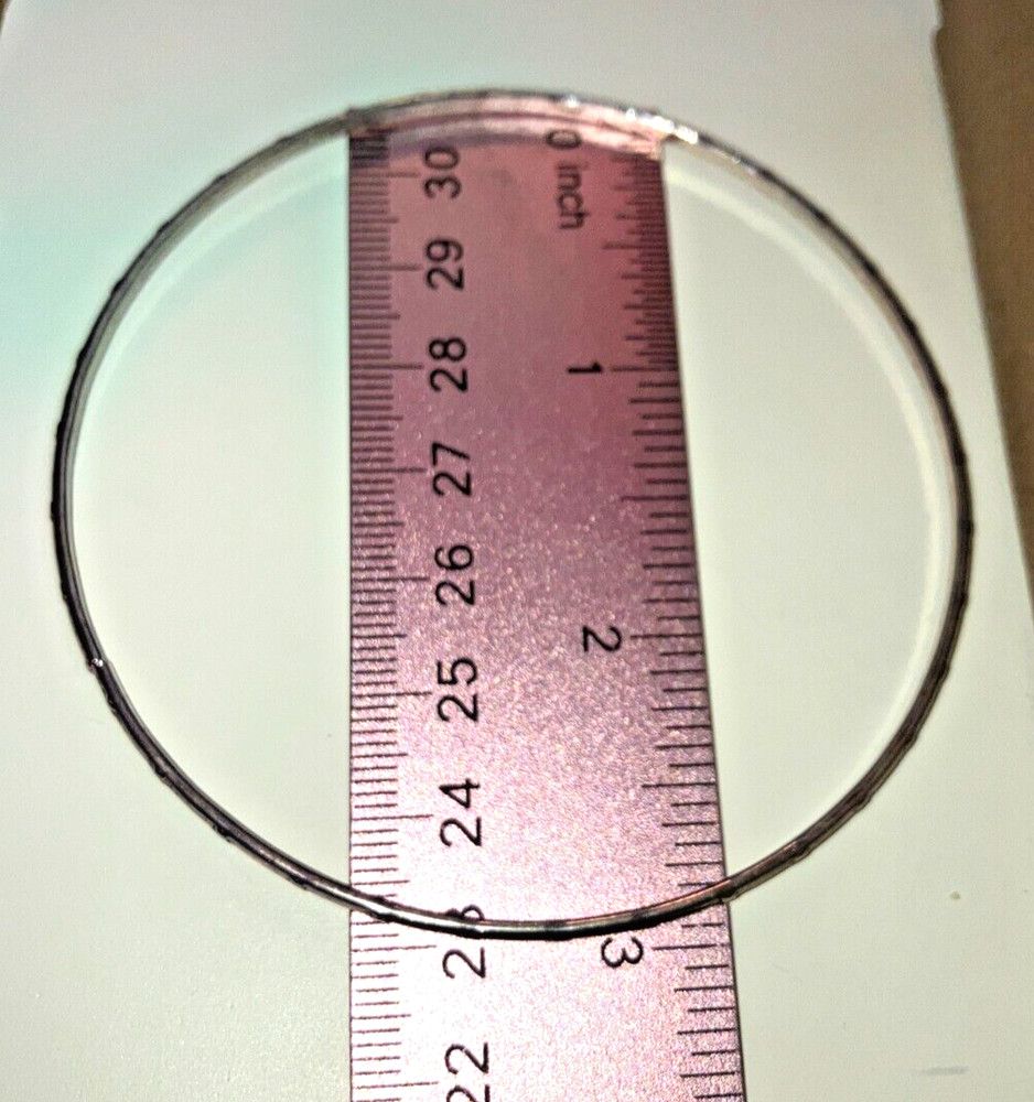 5 Star Embossed Thin Silver-Tone Bangle 3" Bracelets!