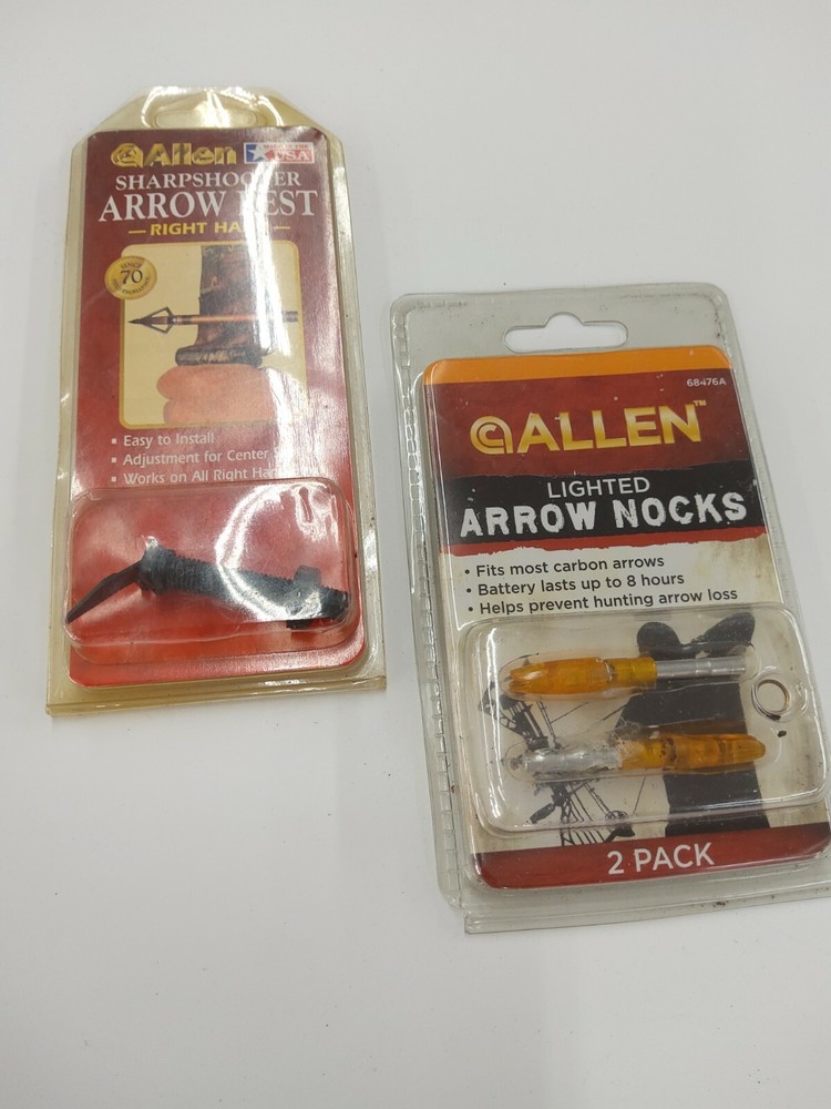 ALLEN LIGHTED ARROW NOCKS, & ARROW REST (NEW)