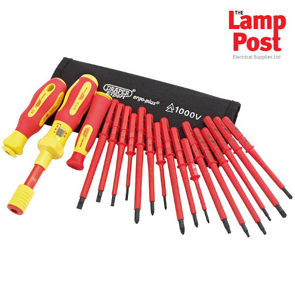 Draper 81762 Expert 19pc Interchangeable Torque Screwdriver Set Insulated