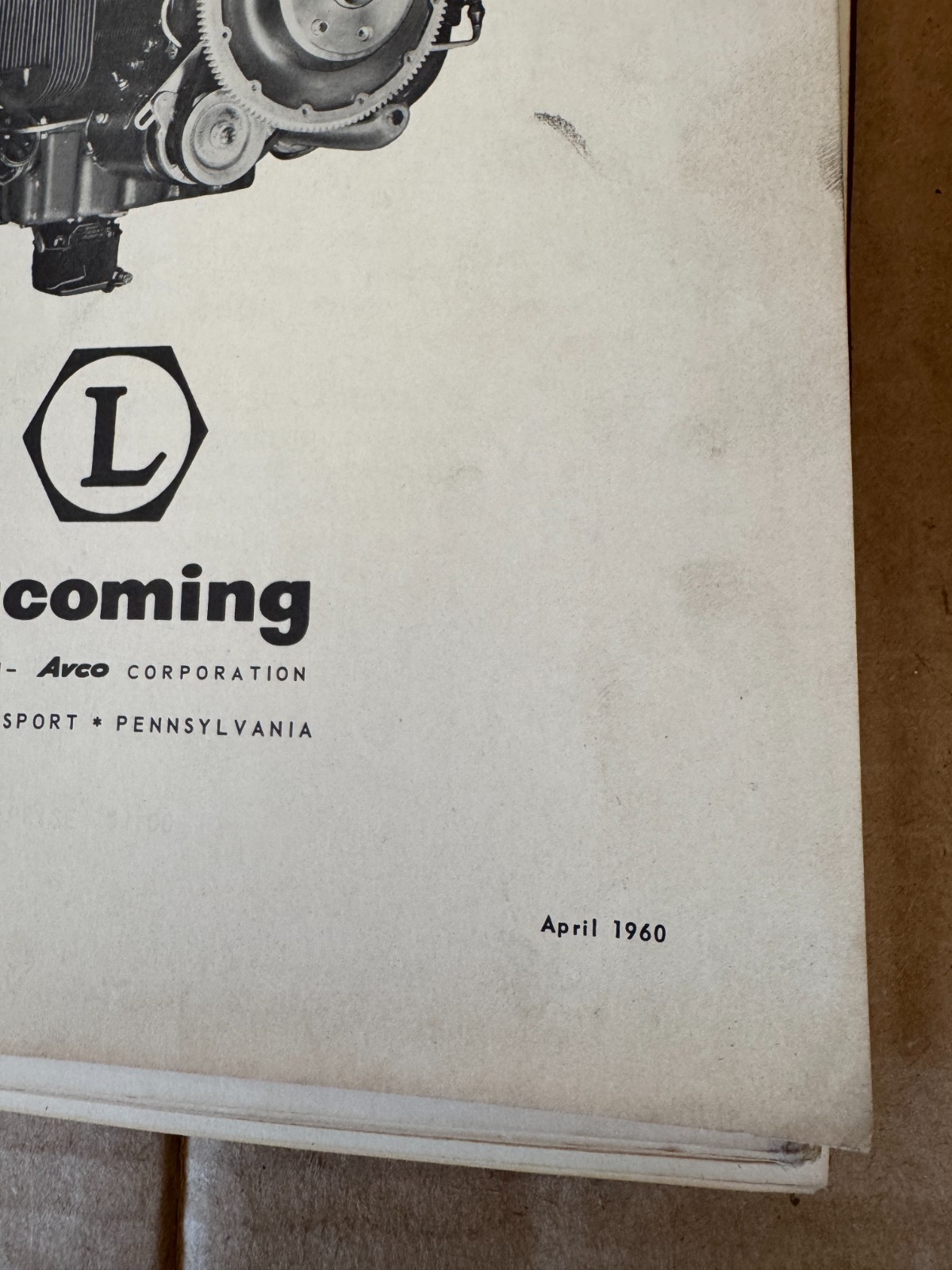 Original Lycoming 0-235 & 0-290 OH Manual 3rd Ed & O-320-B Parts -1960 Edition