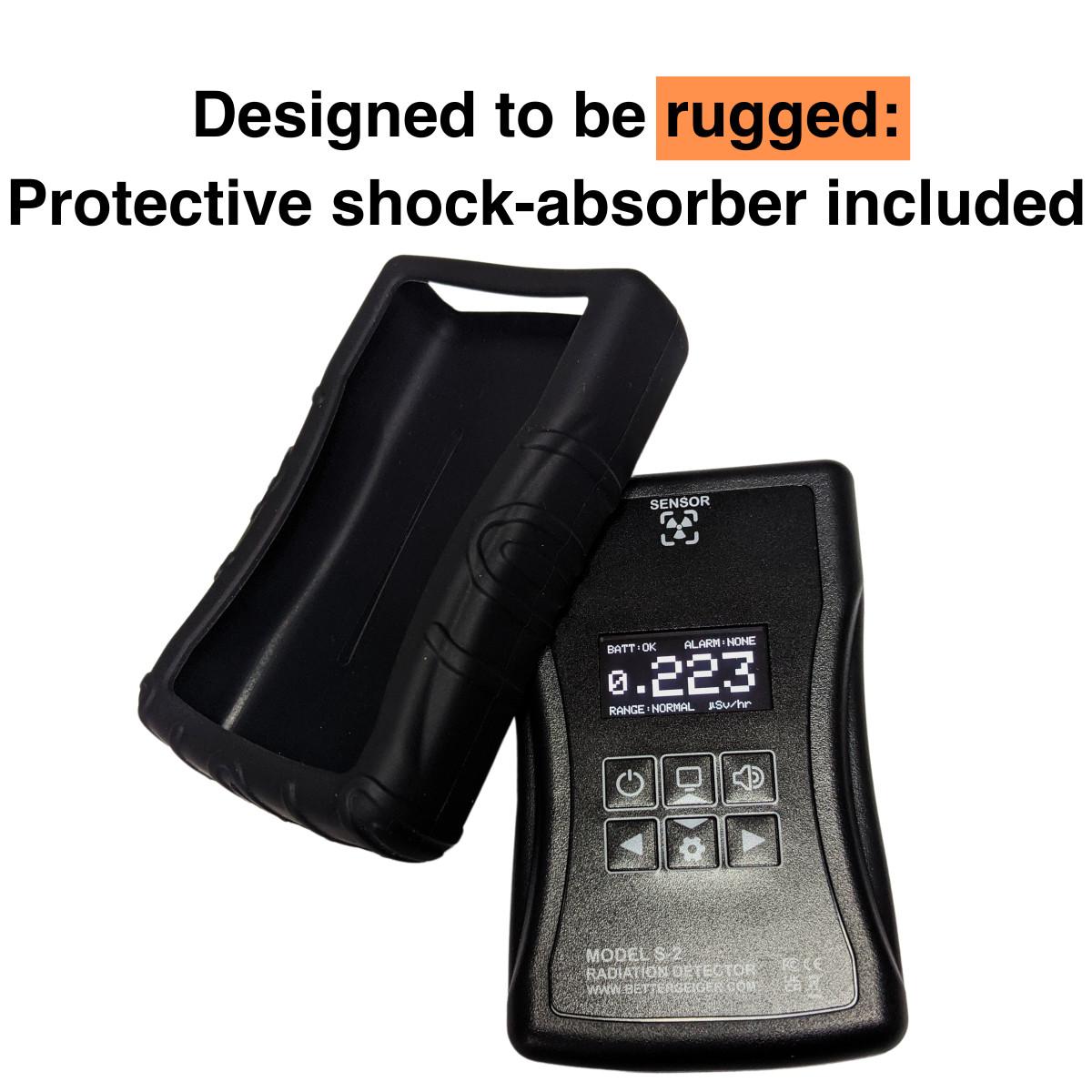 Better Geiger S2 - High Range Geiger Counter - Scintillator Dosimeter