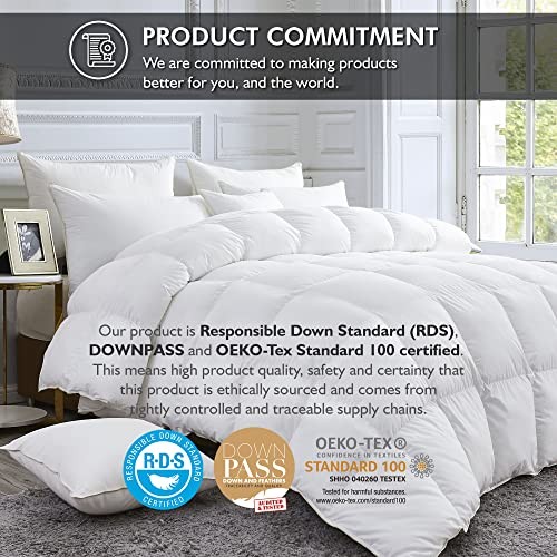 Luxurious White Solid Medium Weight Queen White (Medium Weight) / All-season