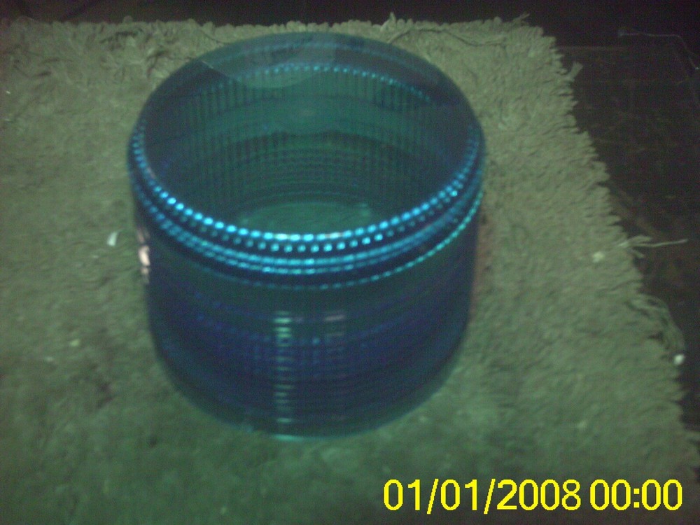 BEACON TOWER LIGHT LENS BLUE 5 1/2 BY 4 1/2 INCHS MODULAR COMPONENT LIGHTS