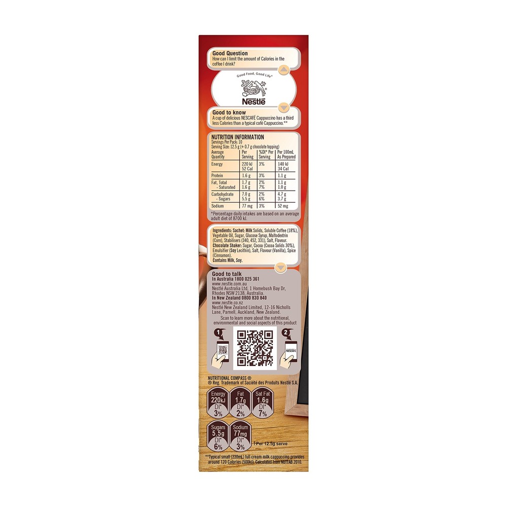 Nescafe Cappuccino 10pk