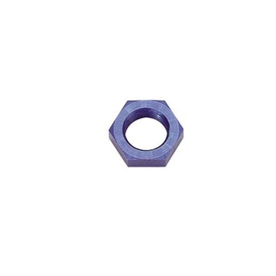 Blue -12 AN Bulkhead Aluminum Jam Nut