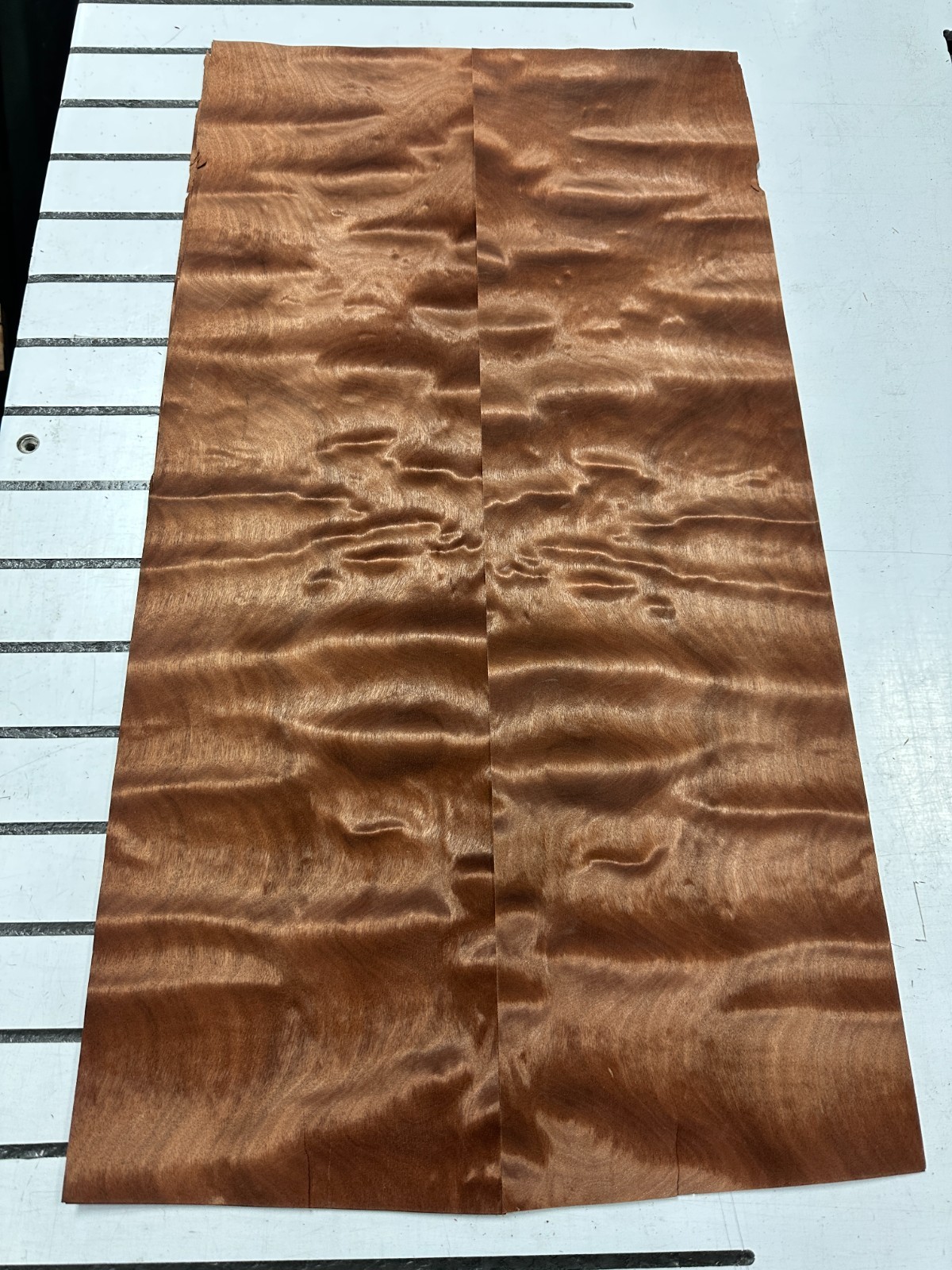 Pommele Sapele Raw Wood Veneer 2 sheets 27'' x 7'' 319R