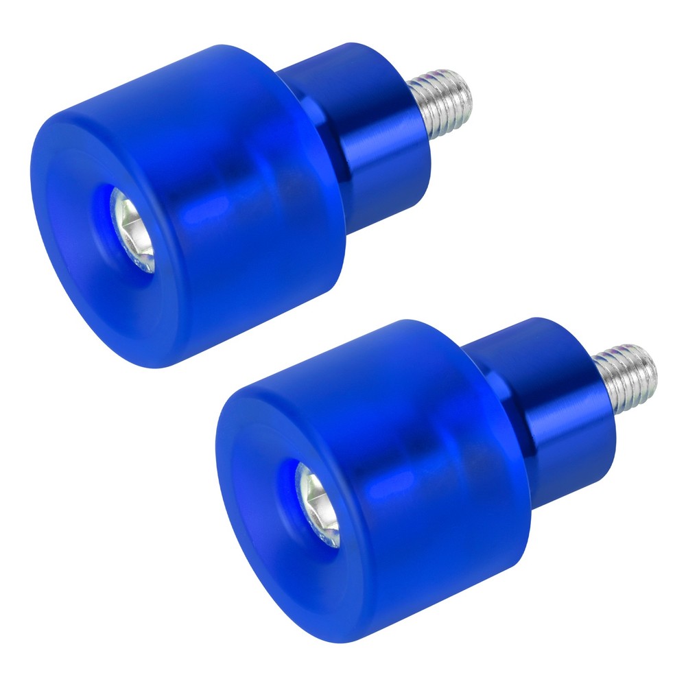 2x Blue Engine Protective Guards Crashs Bars 12mm End Balls Protector For Harley