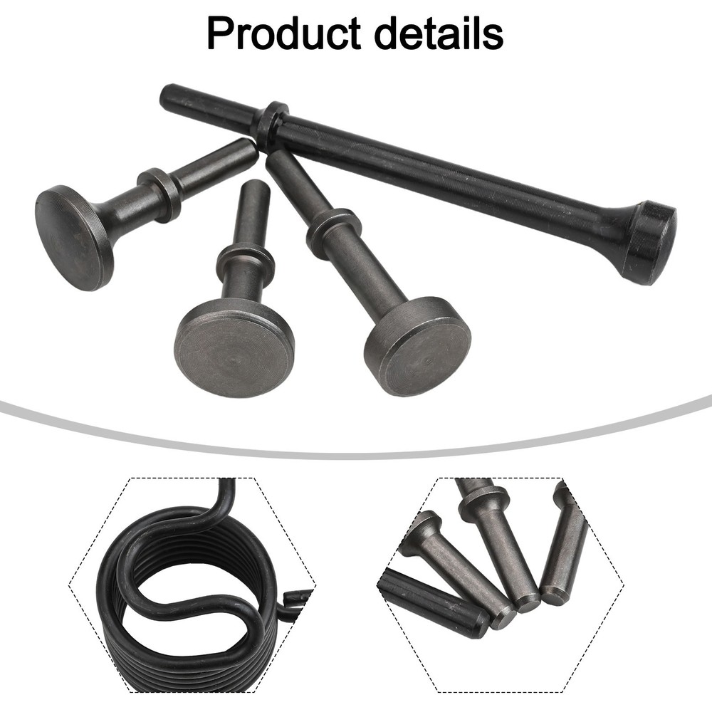 5pcs Air Hammer Tool Set Including Spring and Multiple Bits for Precision Work