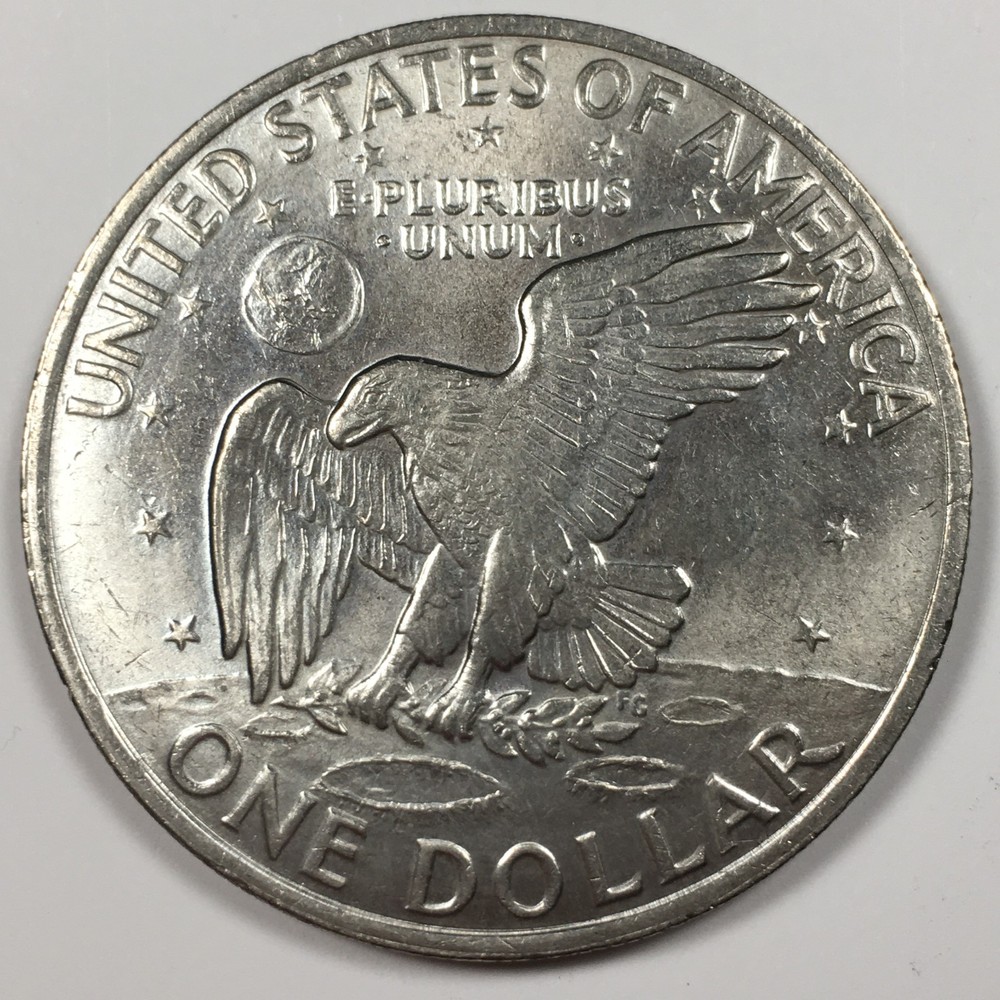 1971-D Type 2 Eisenhower Dollar - Gem Mint State (MS) KM#203 - 8137