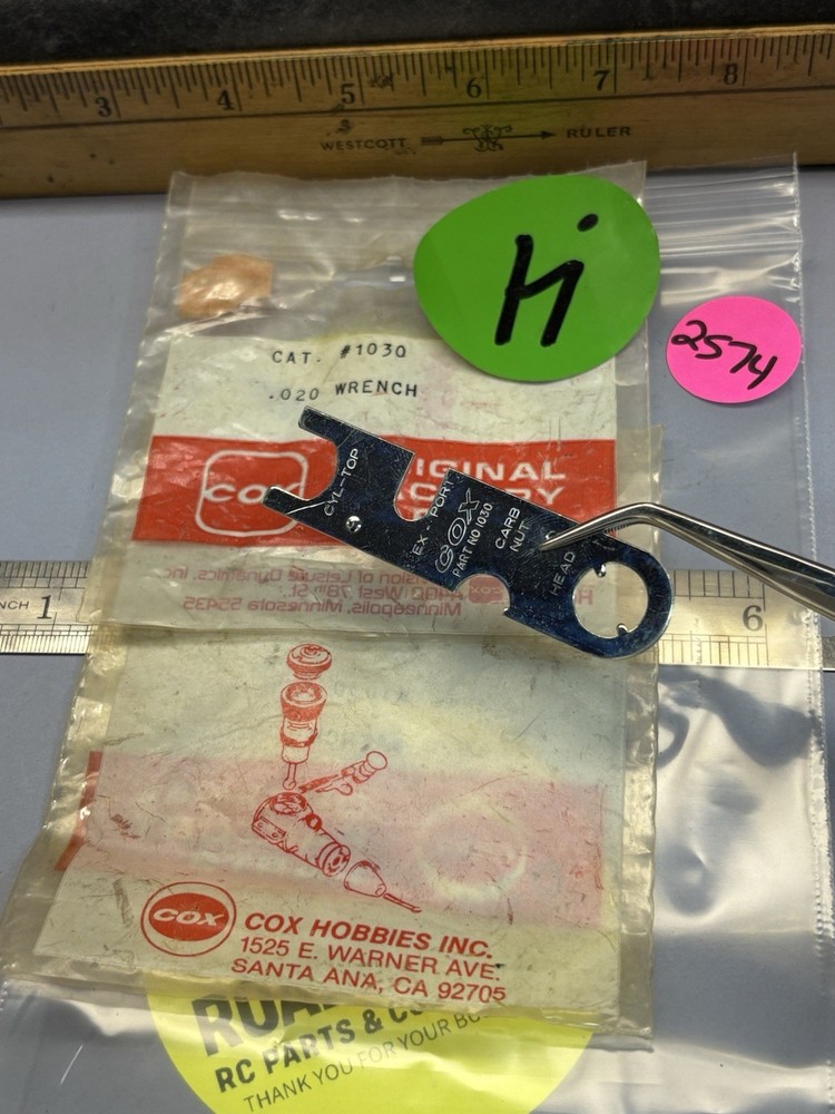 VINTAGE COX 1030 .020 WRENCH / 1pc.