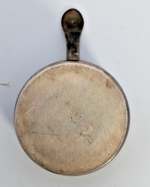 Silver plated stackable creamer and sugar set .