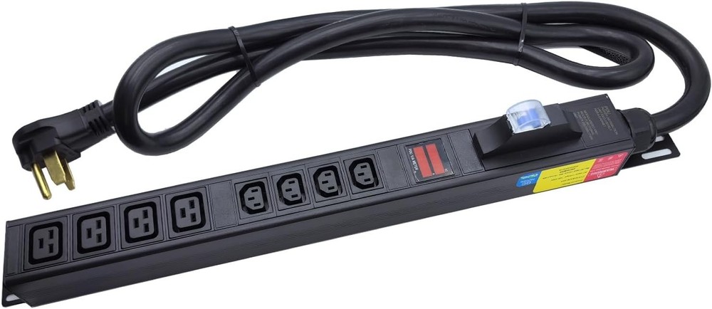 Meter SPD Function w L6-30p Plug C13 30A 240V 6 Way PDU for Internet Data Center