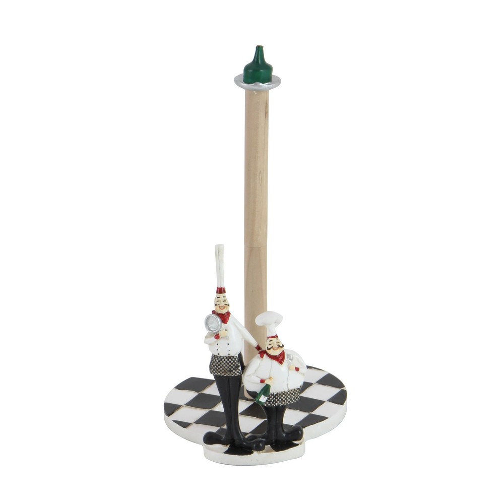 White Polystone Chef Paper Towel Holder - Small