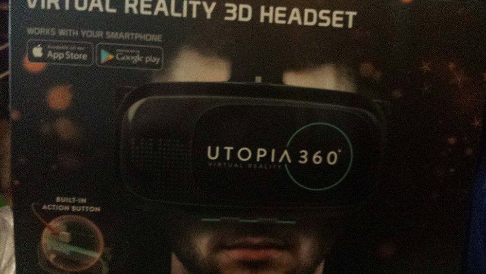 euvrc utopia 360degree virtual realty headset with bluetooth controller earbuds