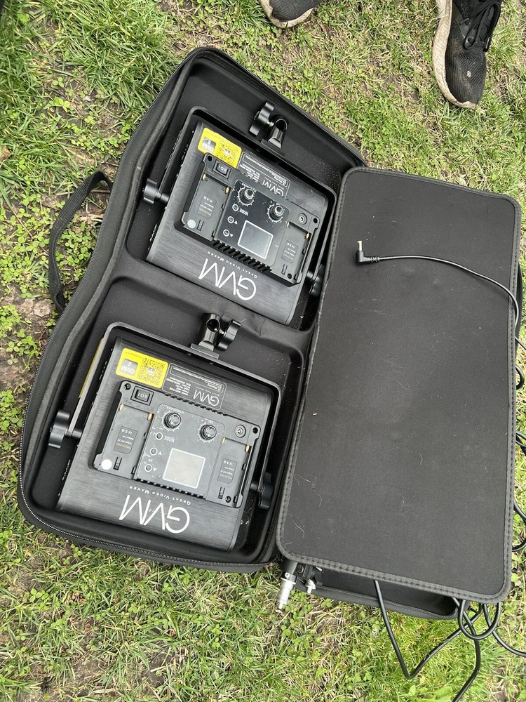 Professional filming gear.