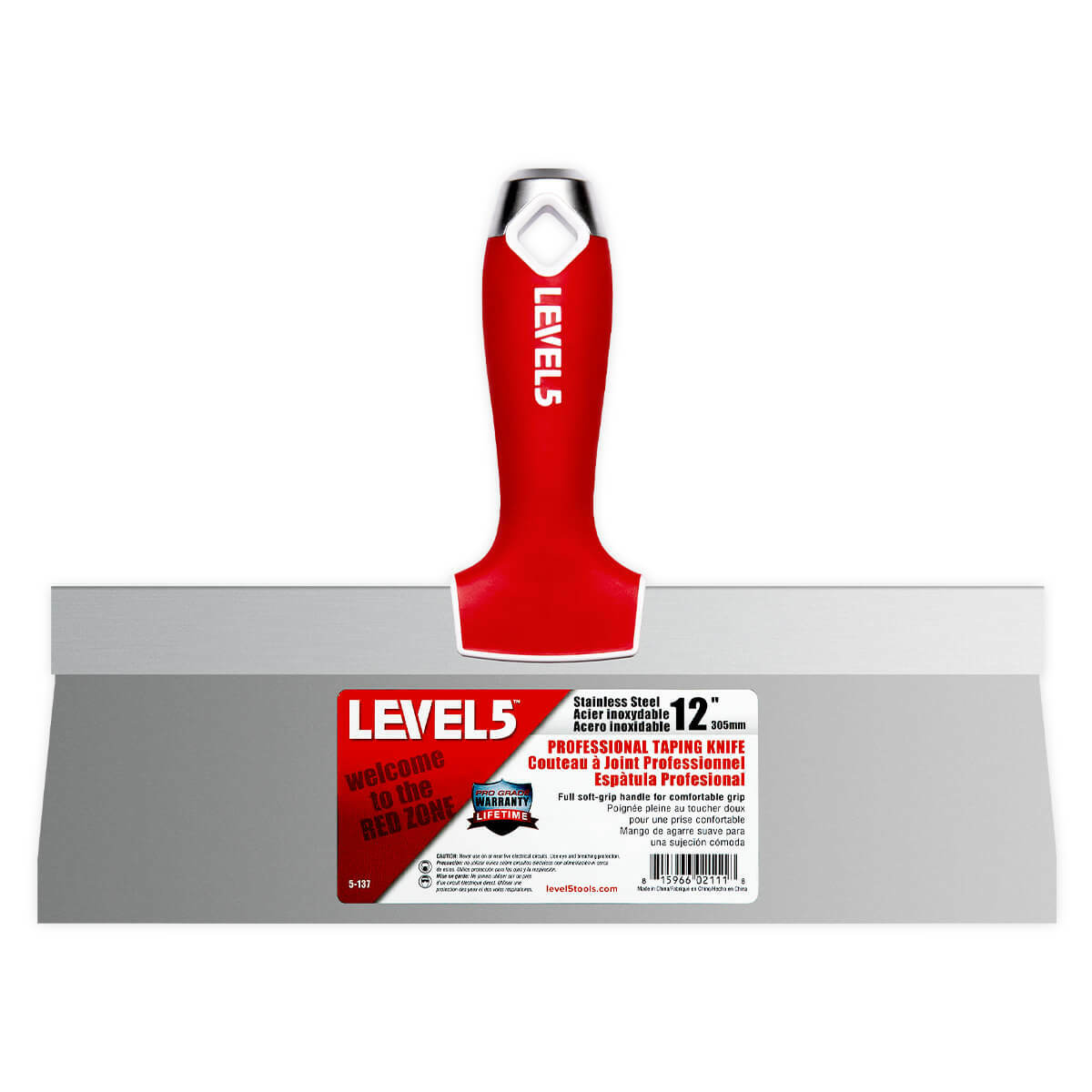 LEVEL5 Drywall Finishing Tool Set 5 Pieces | STAINLESS STEEL | 5-600