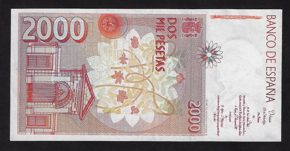 Spain 2000 Pesetas 1992 P 162 UNC