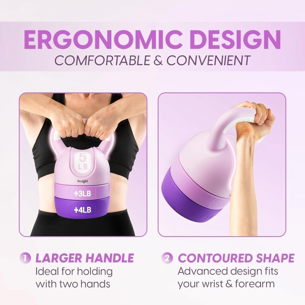 Kettlebell Set Adjustable Kettlebell Set for Strength Training Adjustable Weight