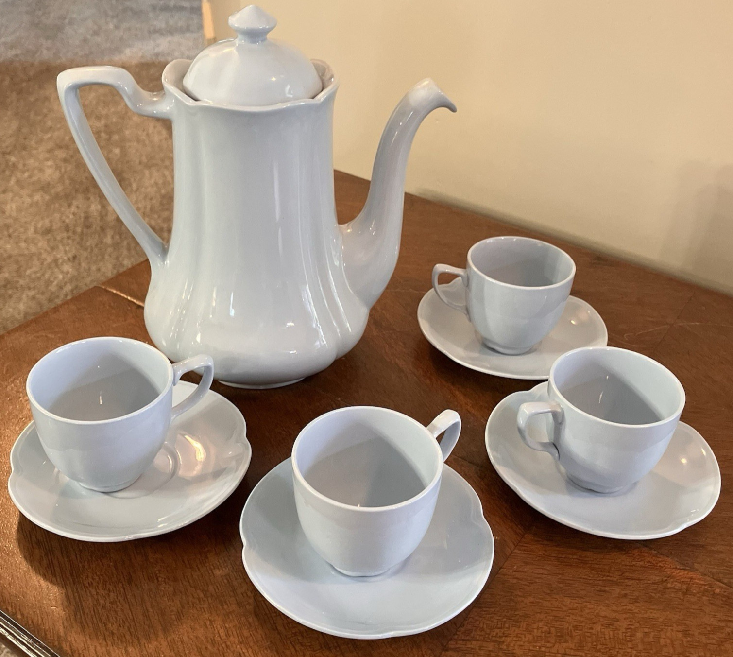 Vintage Johnson Brothers Greydawn 10 Piece Tea Set EUC