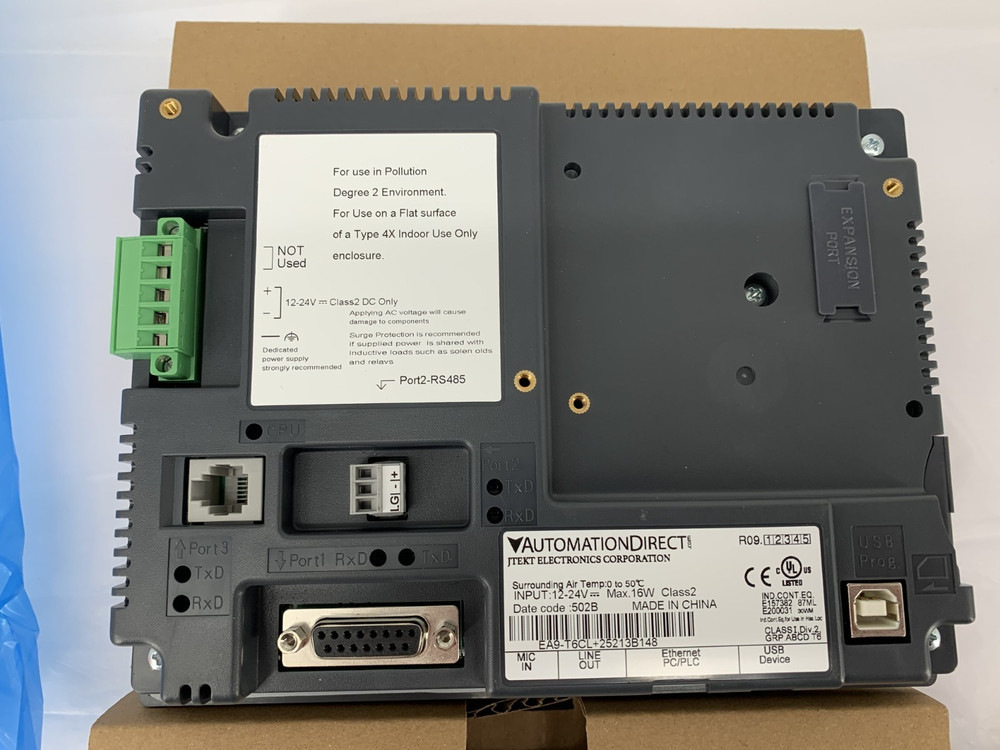 Automation Direct EA9-T6CL 6" Color TFT LCD Touchscreen Operator Interface