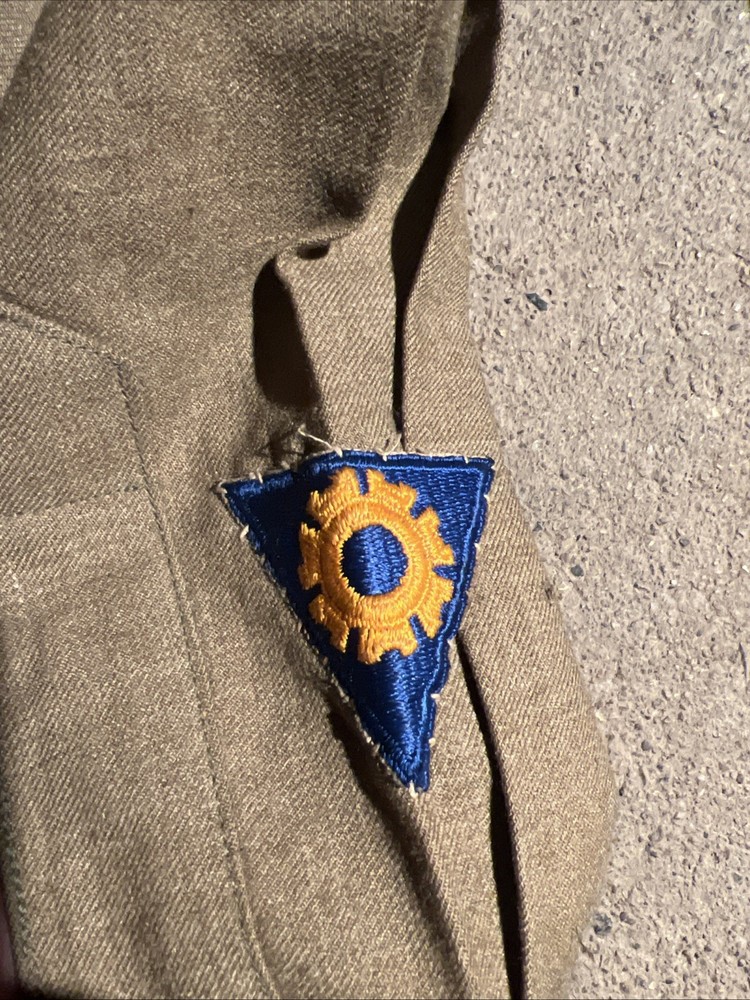 WW2 US Army Air Force Staff Sergeant OD Wool Shirt (EE930