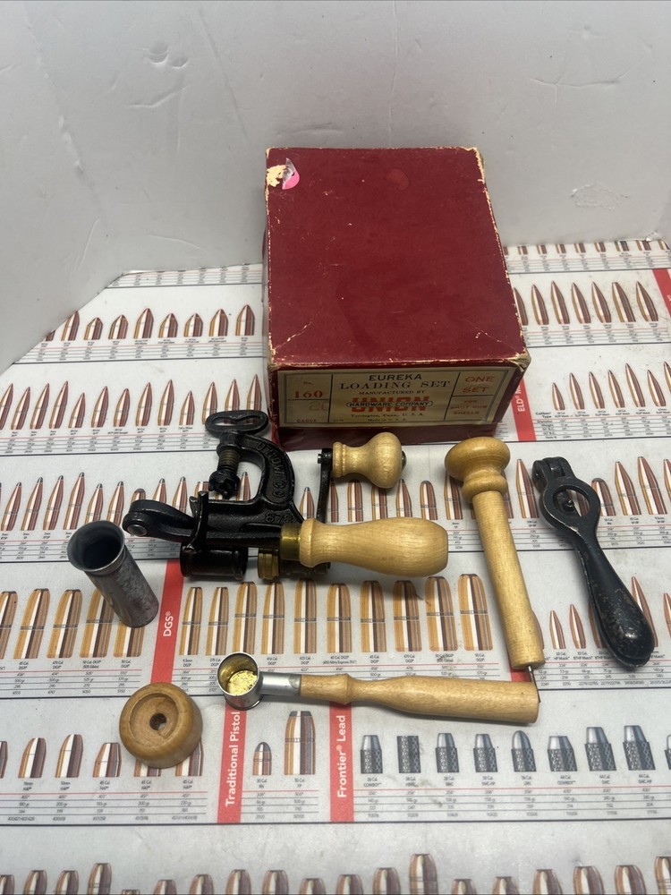 VINTAGE 20 GAUGE EUREKA 160 SHOTGUN SHELL LOADING SET UNION HARDWARE