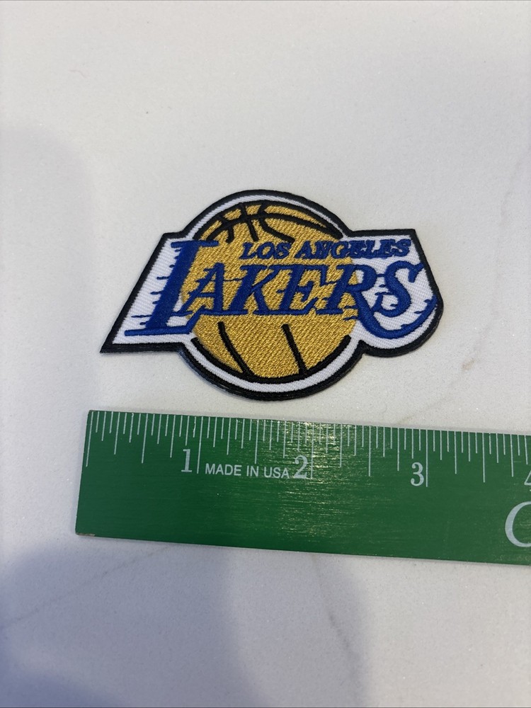 LOS ANGELES LAKERS IRON ON EMBROIDERED PATCH