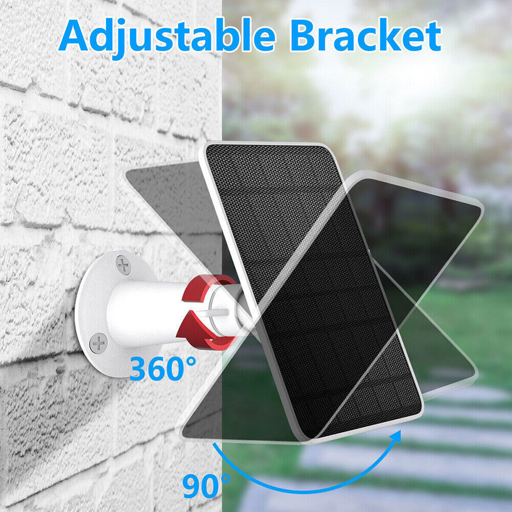 4W Solar Panel Mount Bracket Power Cable Kit for Eufy Eufycam Cam E/2C/E/2 Pro