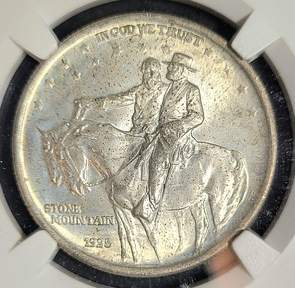 1925 Stone Mountain Commemorative Silver Half Dollar 50c. NGC MS 65