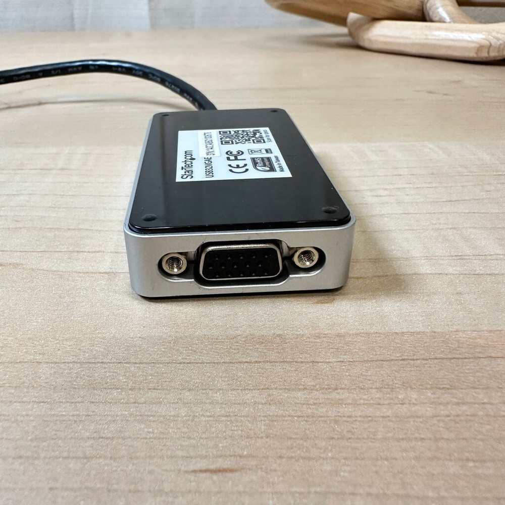 StarTech USB to VGA Adapter - Black & Silver