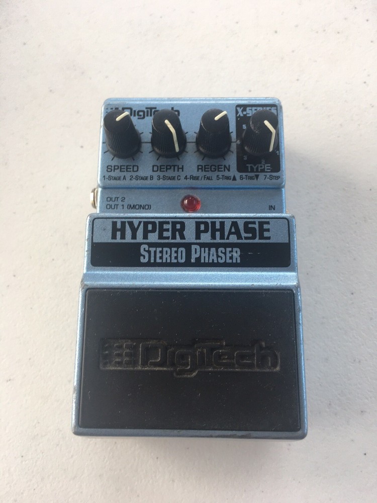 Digitech XHP X-Series Hyper Phase Stereo Phaser 7-Modes Guitar Effect Pedal