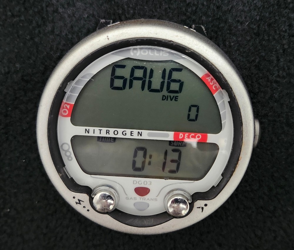 Hollis DG03 Scuba Dive Computer, Air Integrated, 3 Gas Decompression