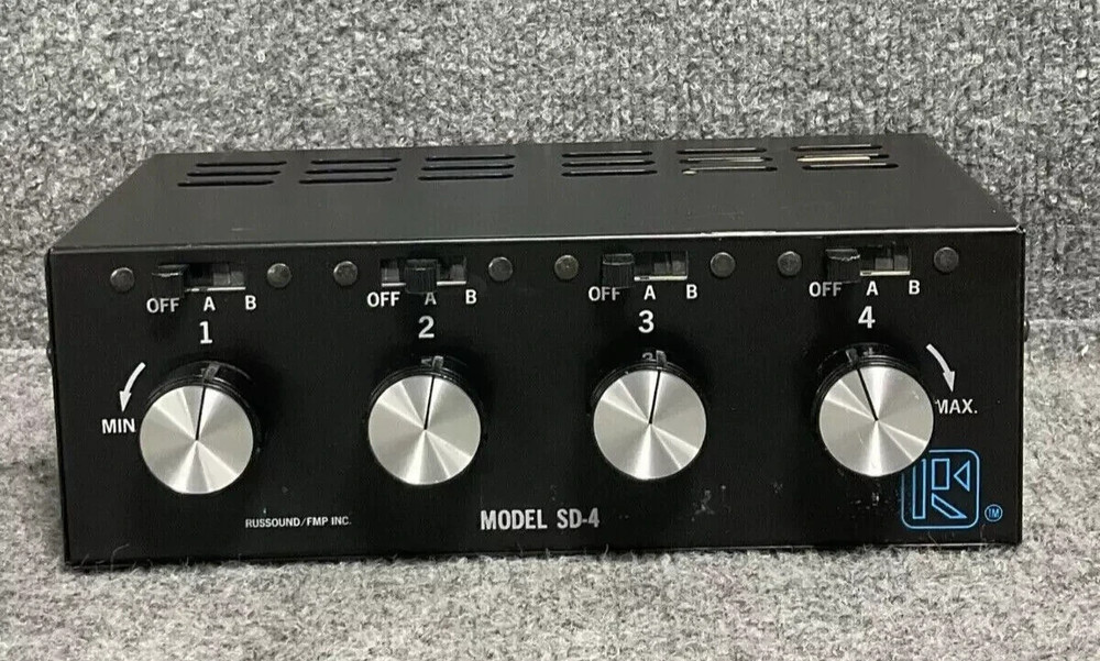 Russound SD-4 Volume Control  Multi-Room Multi-Play Model Black