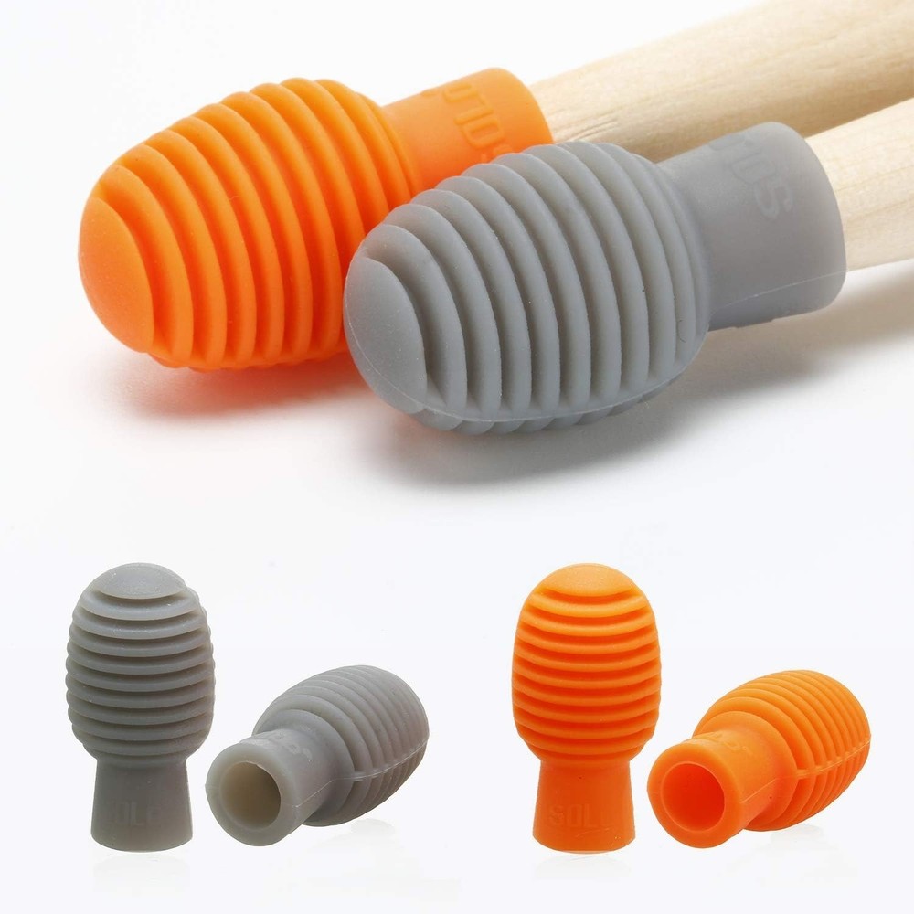 4 Pack of Lightweight Drumstick Silent Tips - Convenient Practice Accessory