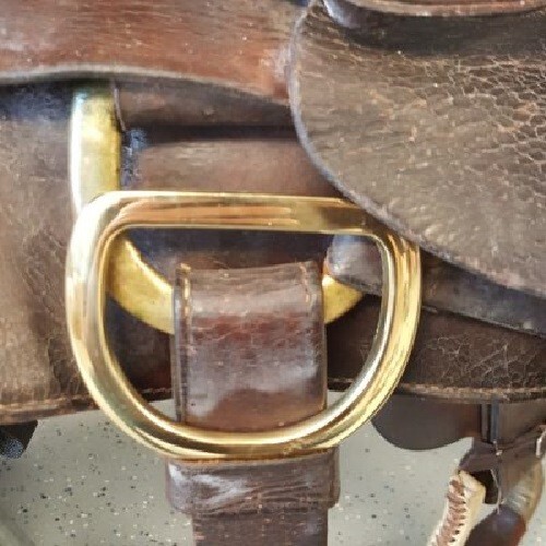 New 2 pack of Saddle Replacement Dees 3" Solid Brass