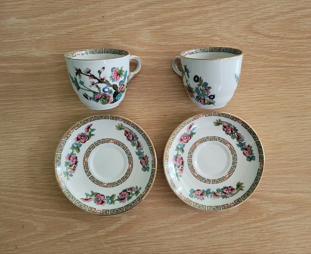 John Maddock & Sons England Complete Place Setting for 2- Indian Tree 10 Pieces